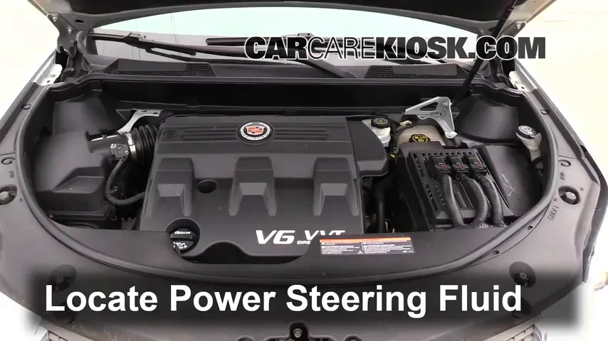 2012 Cadillac SRX Luxury 3.6L V6 FlexFuel Power Steering Fluid Add Fluid